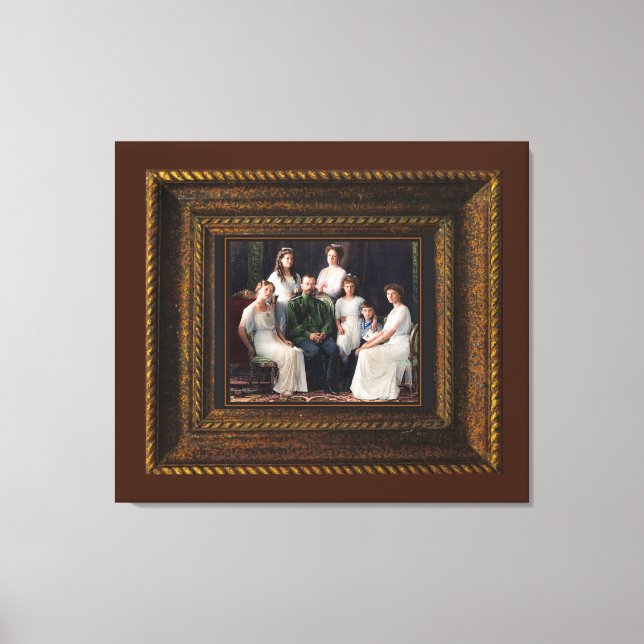 Toile Romanov des martyrs royaux russes Imprimer (Recto)