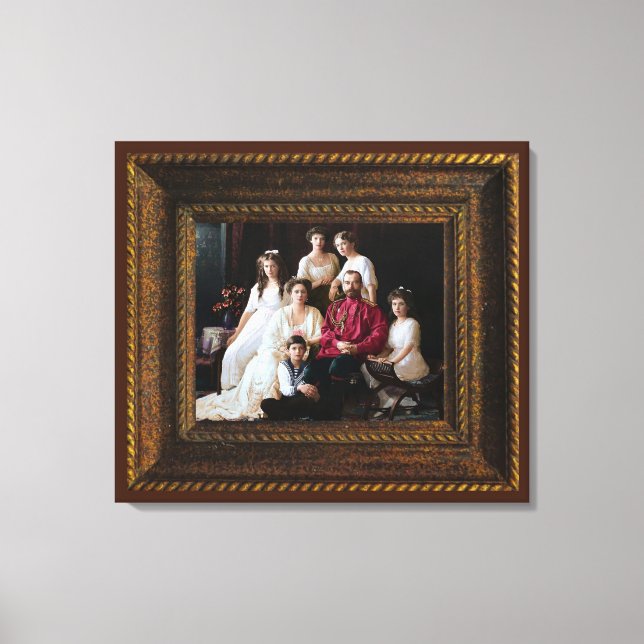 Toile Romanov des martyrs royaux russes Imprimer (Recto)
