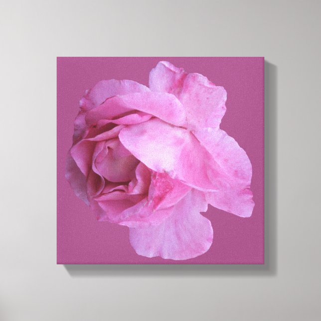 Toile Romantique Valentine rose rose moderne boho floral (Recto)