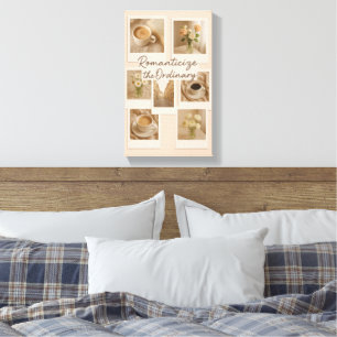 Toile Romantiquer l'Ordinaire - Mur Polaroïde esthétique