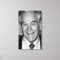 Ron Paul Portrait noir et blanc
