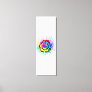 Toile Rose arc-en-ciel coloré