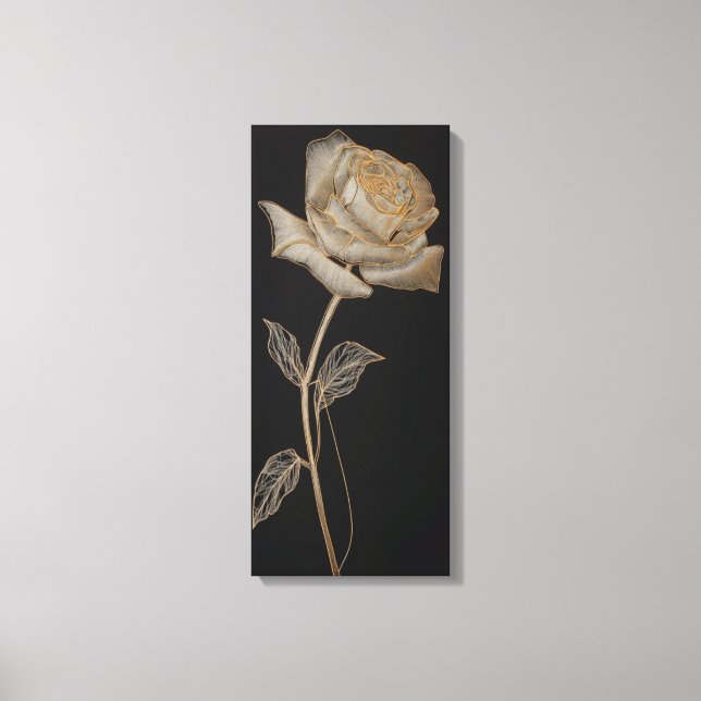 Toile Rose de luxe Canva (Recto)