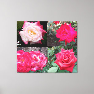 TOILE ROSE ÉLÉGANT ROSE CANVAS IMPRIMER