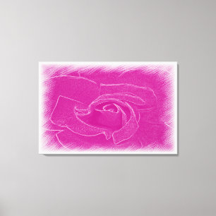 Toile Rose en dentelle magenta