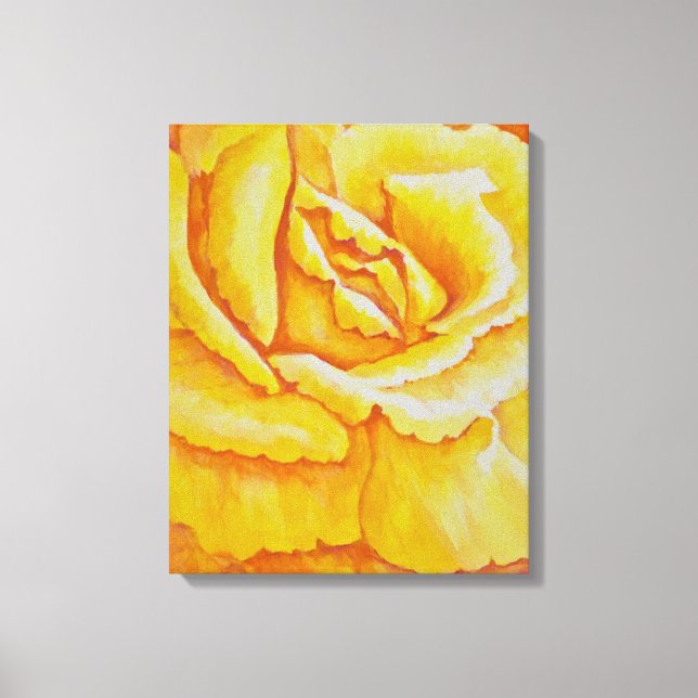 Toile Rose jaune (Recto)