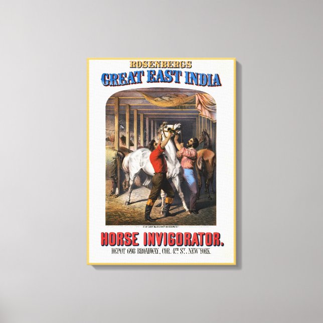 Toile Rosenberg's Great East India Horse Invigorator. (Recto)