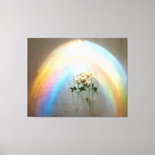Toile Roses arc-en-ciel du ciel par Lindsey Rose Putnam