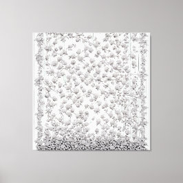 Toile Roses blanches A