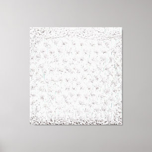 Toile Roses blanches F