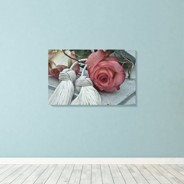 Toile Roses et Tassels (Insitu (Plancher de Bois))