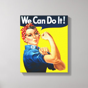 Toile Rosie le Riveter (Poster Iconique) (Nous pouvons l