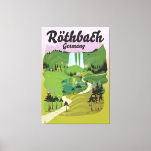 Toile Röthbach Allemagne style vintage
