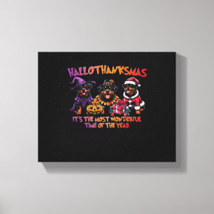 Toile Rottweiler Halloween Thanksgiving Noël Classi