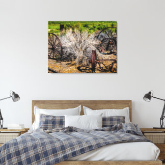 Toile Roues de Ranch Historique
