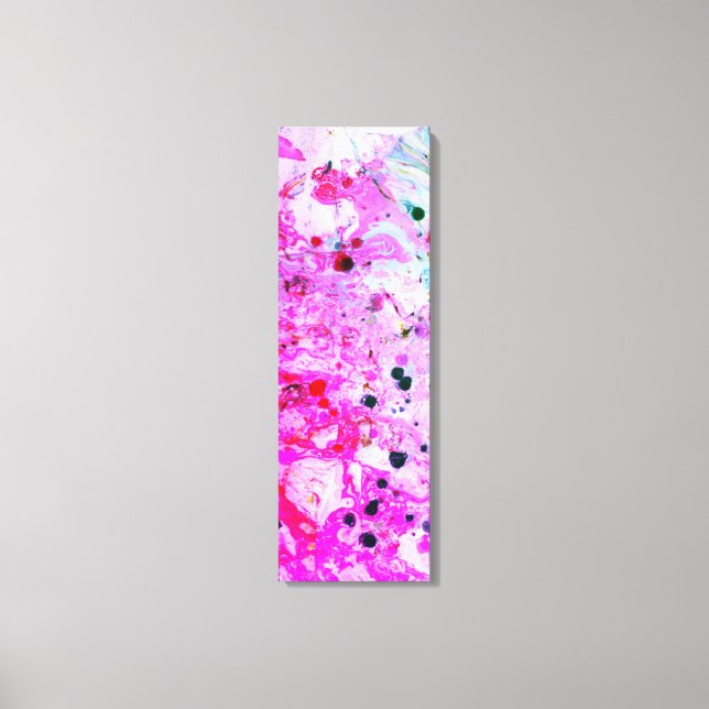 Toile Rouge rose violet bleu jaune vert tendance moderne (Recto)