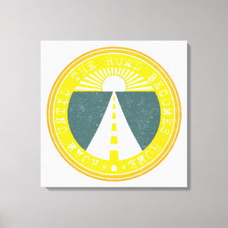 Toile rouler jusqu'à ce que la route devienne la maison