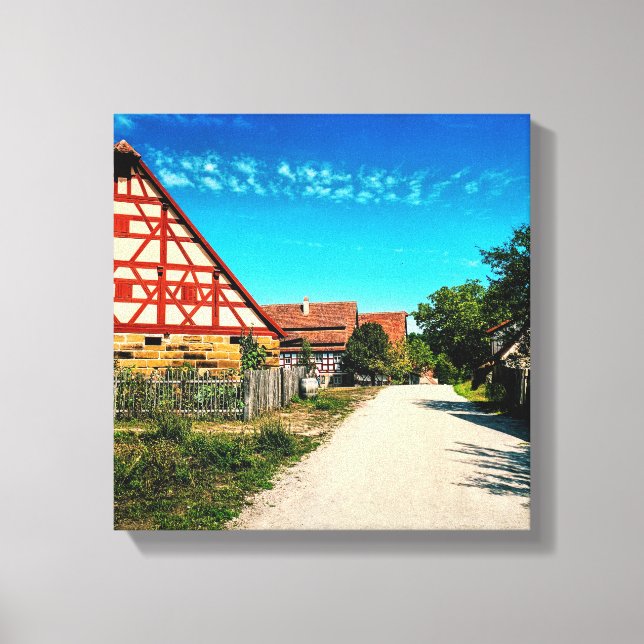 Toile Route du village (Recto)