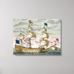 Toile Royal (navire amiral) de la flotte anglaise, voler