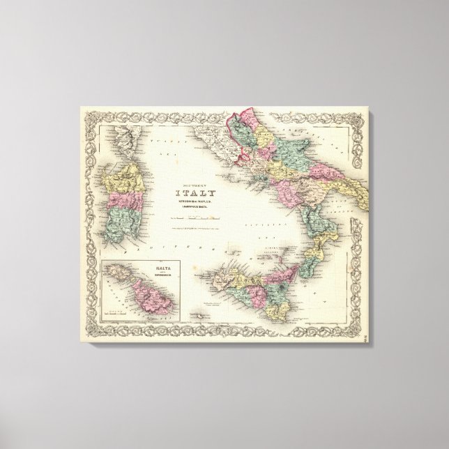 Toile Royaume d'Italie du Sud de Naples (Recto)