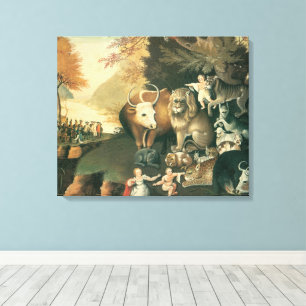 Toile Royaume Pacifique par Edward Hicks Art Populaire V