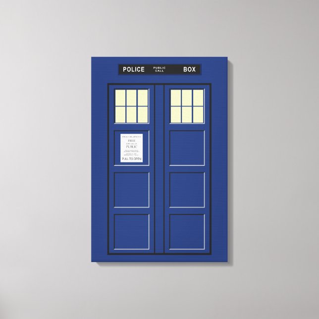 Toile Royaume-Uni - Blue Police Public Call Box 1 (Recto)