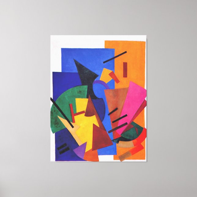 Toile Rozanova - Vol d'un avion, (Recto)