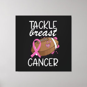 Toile Ruban de sensibilisation au cancer du sein Tackle