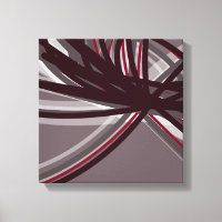 Rubans Abstraits gris et bordeaux | Ombres et lumi