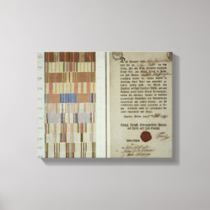 Toile Rubans de campagne et relevé de service