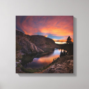 Toile Ruby Lake Sunset - John Muir Trail - Sierra Nevada