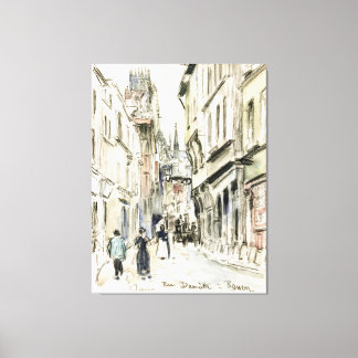 Toile Rue Damiette, Rouen (vers 1884) par Camille Pissar