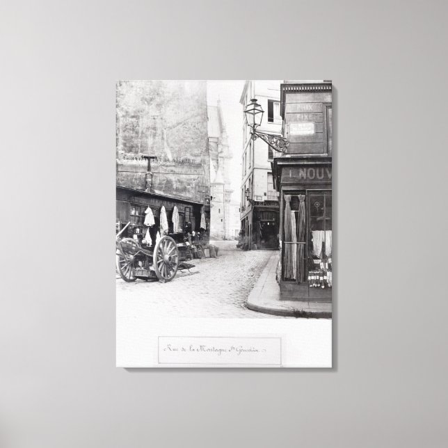 Toile Rue de la Montagne Sainte-Genevieve (Recto)