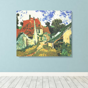 Toile Rue de village à Auvers par Vincent van Gogh