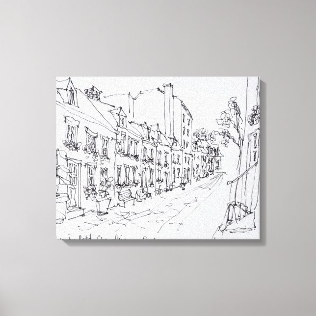 Toile Rue du Petit Champlain, Québec, Canada (Recto)