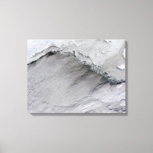 Toile Rues de glace de mer et de nuage en mer de Béring