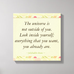 Toile Rumi Inspiration Look In Citations