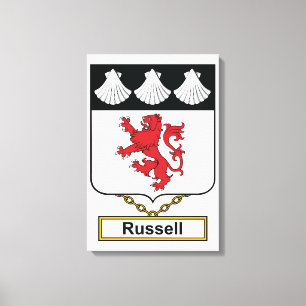 Toile Russell Family Crest