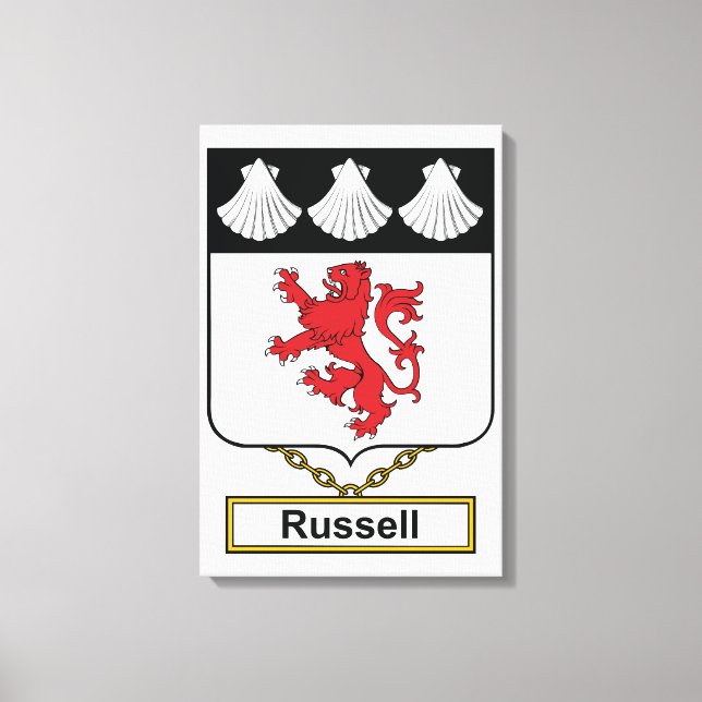 Toile Russell Family Crest (Recto)