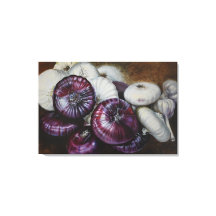 Rustic Garlic and Onion Still Life – Fine Art