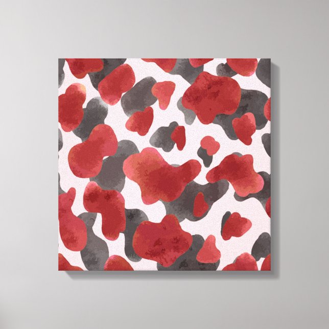 Toile Rustic Watercolor Winter Animal Print (Recto)