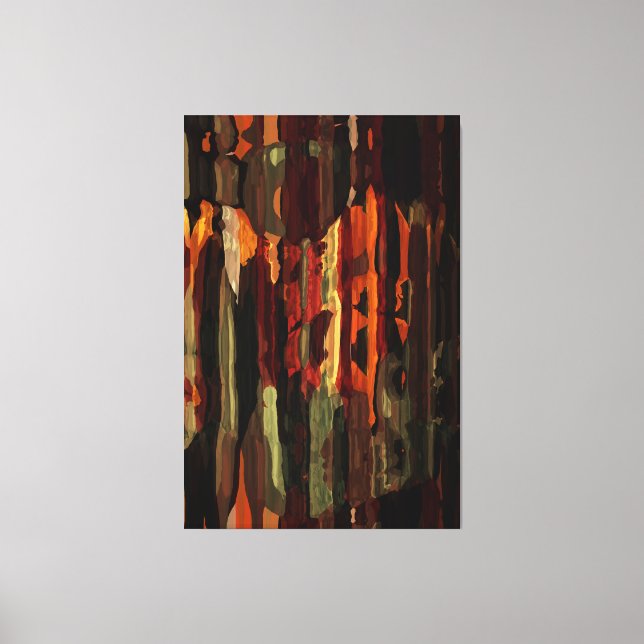Toile Rustique Automne Abstraite peinture d'art Texture (Recto)