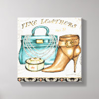 Sac en cuir fin et chaussure