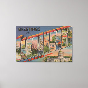Toile Sacramento, scènes 2 de lettre de CaliforniaLarge