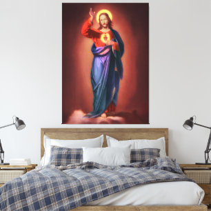Toile Sacré Coeur de Jésus-Christ
