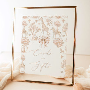 Toile Safari Tiere Boho Karten und Geschenke Poster