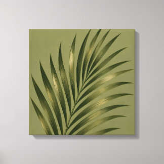 Toile Sage Palm Sérénité Minimaliste 