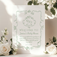 Toile Sage Ross Babydusche Willkommen