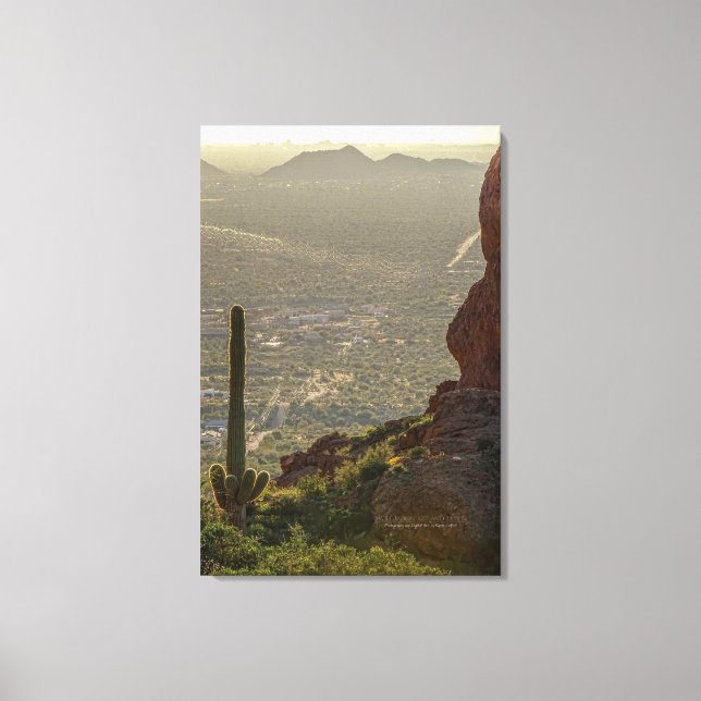 Toile Saguaro Cactus Apache Junction Pheonix AZ 24 x 36 (Recto)