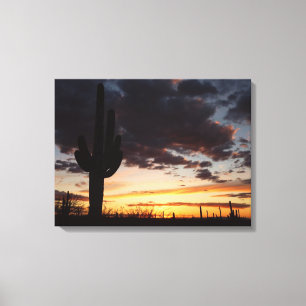 Toile Saguaro Sunset III Arizona Desert Paysage